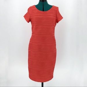 Michael Tyler Coral Short Sleeve Dress, Large